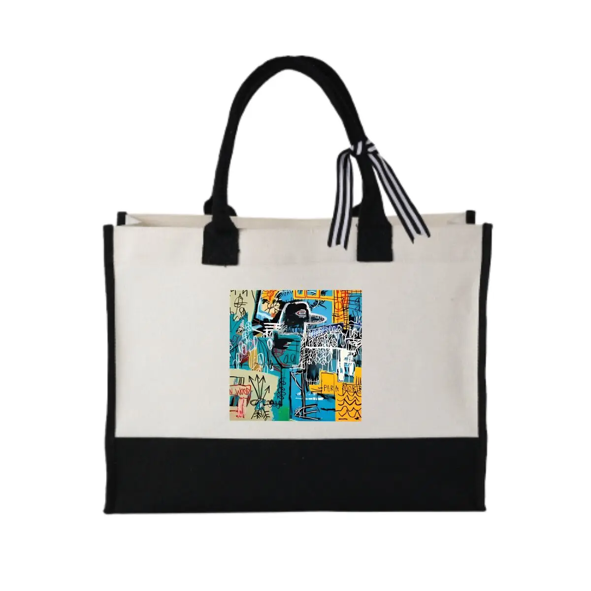 

Абстрактная красочная художественная многоразовая сумка для покупок, простая лоскутная холщовая сумка для поездок на работу