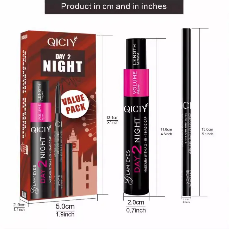 [Mascara + eyeliner] QICIY cross-border Amazon popular eyelash eyeliner kit eye makeup set