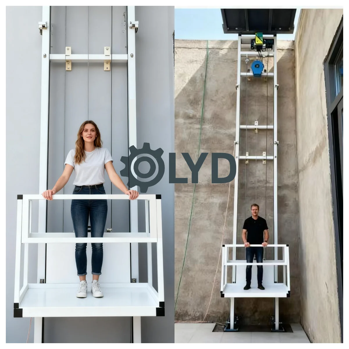 مستودع رفع منزلي آمن مصمم خصيصًا | مصعد شحن هيدروليكي مضاد للسقوط للفيلا والمتجر والمستودعات #5