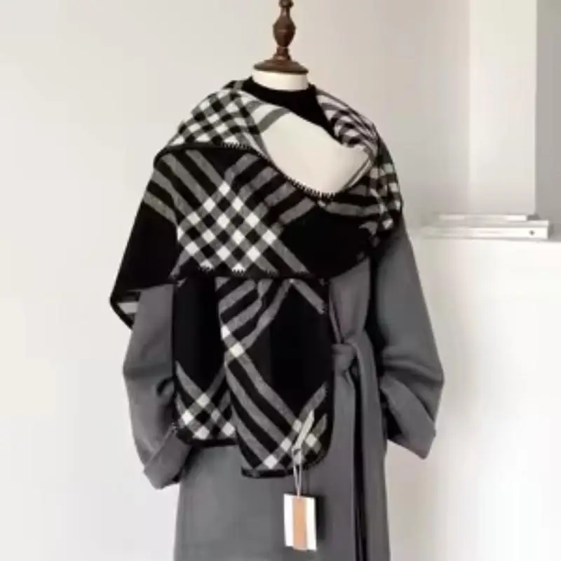 1pc Warm Winter Scarf - Fashionable Reversible Fleece Scarf for Outdoor Wear, Non-Stretch Smooth Surface, Hand Wash/Dry Clean, C