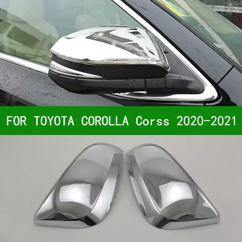 

For Toyota COROLLA CORSS SUV 2020 2021 car Rearview mirror cover trim,REVO chrome silver Side Turn Signal Mirror Covers 2018
