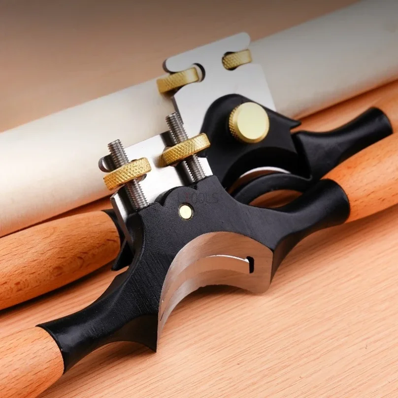 

Adjustable Two Handed Mini Planer Tool Manganese Steel Woodworking Cutting Plane Spokeshave Trimming Tool Manual Wood Planer