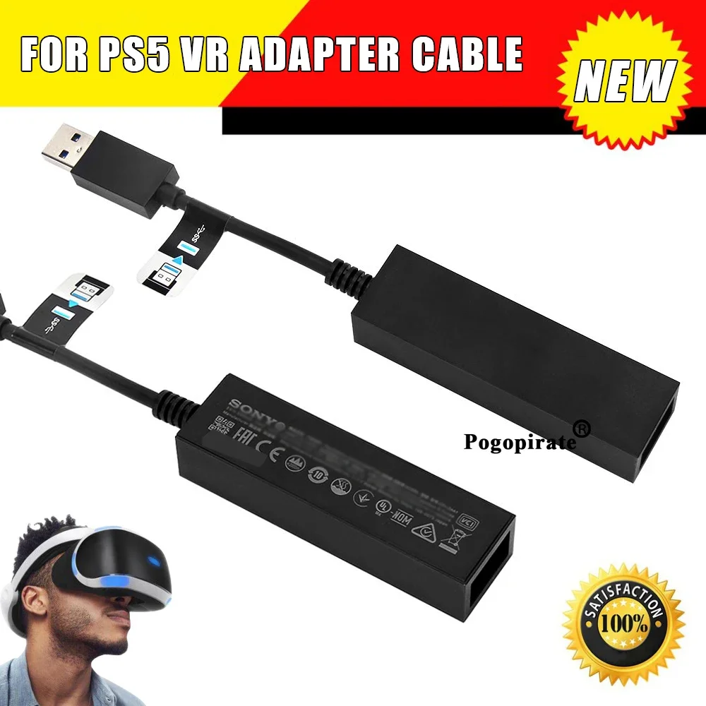 NEW For PS5 VR Conversion Cable Adapter USB3.0 Mini Camera Connector For PS VR To PS5 Cable Adapter For PlayStation 5 Accessorie