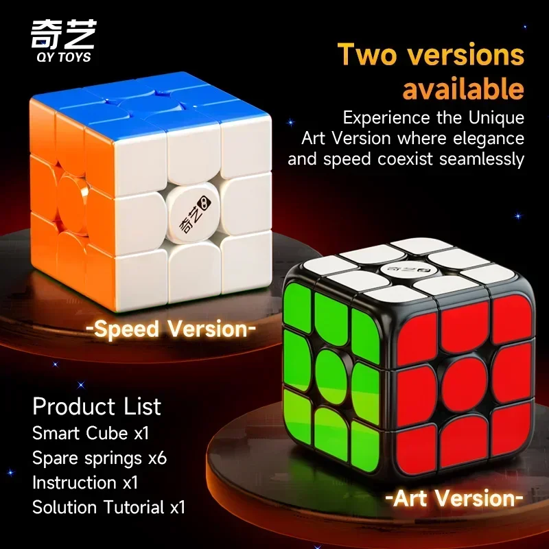 [Picube] QiYi Smart Cube 3x3 AI Magnetic Magic Cube 3x3x3 Bluetooth Cubo Intelligent Cubes Magnetic Professional Fidget Toy