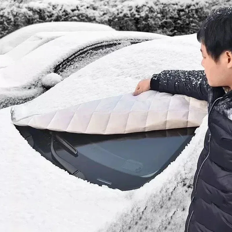 

Magnetic Car Snow Ice Protector Window Windshield Sun Shade Front Rear Windshield Block Cover Visor with 9 Magnets Universal