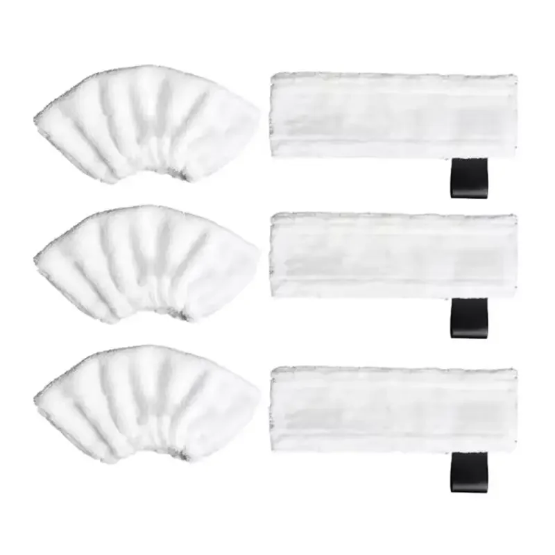 

ABRG-For Karcher SC1 SC2 SC3 SC4 SC5 Compatible 6PCS Steam Bonnet Triangle Mop Pads Replacement Microfiber Cloths