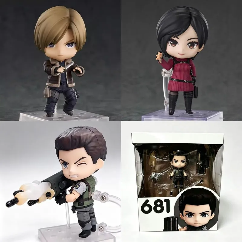 10cm Leon Scott Kennedy # 2337 # 2761 # 681 Actionfigur Q-Version Niedliche PVC Anime Sammlerfigur Modell Spielzeug Geburtstagsgeschenk