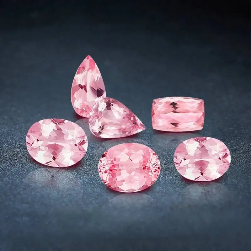 Rosa Moissanit Loser Stein 1 Karat Mehrere Formen VVS1 Rötlich-Rosa Edelstein für Verlobung Hochzeit DIY Schmuckherstellung – Detail 5
