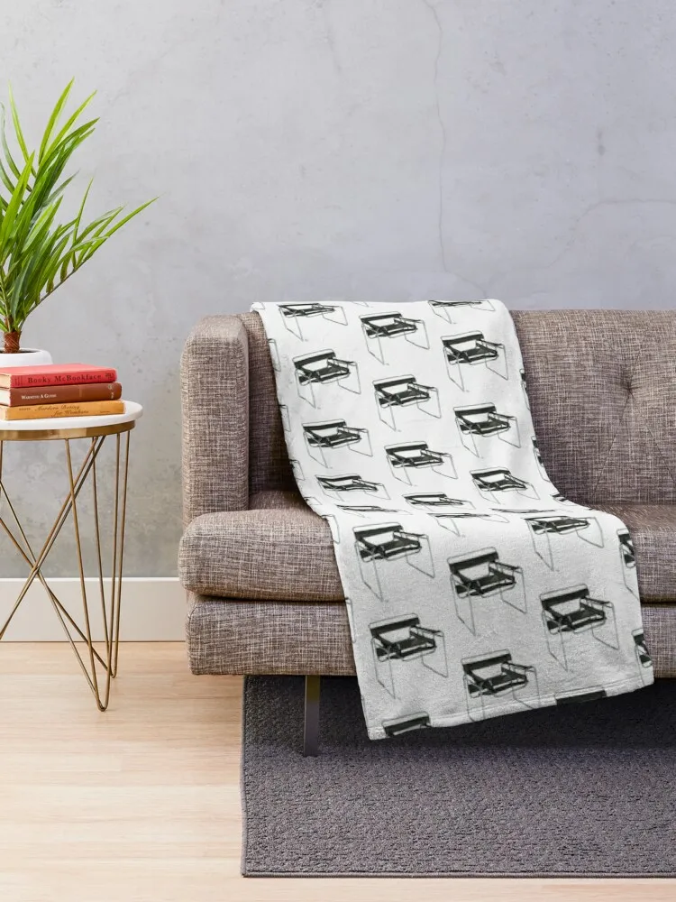 Wassily Model ChairNo. B3 - Watercolor painting Throw Blanket Single Blanket Weighted Blanket Bed linens Comforter Blanket