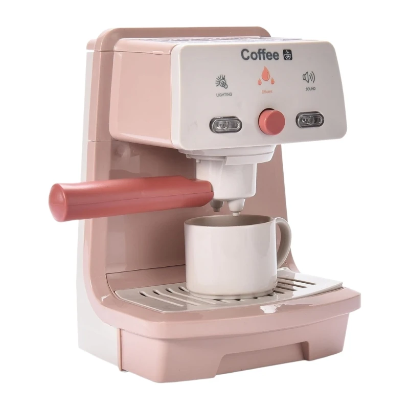 Kids Coffee Maker Toy with Simulation Design Promotes Role Play Learning Creativity Children Pretend Play Coffee Machine 15UB