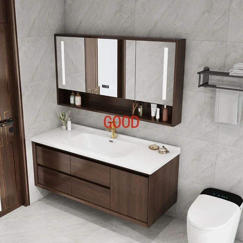 Multifunction Open Bathroom Cabinet Shelf Washing Lamp Laundry Room Corner Bathroom Cabinet Floating Mobile Bagno Furniture