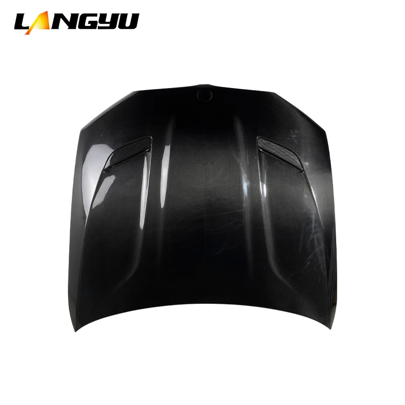 Langyu Automotive External Accessories Engine Hood F90 CS Style FORBMW M5F90 Engine Hood Dry Carbon Fiber Front Engine Hood