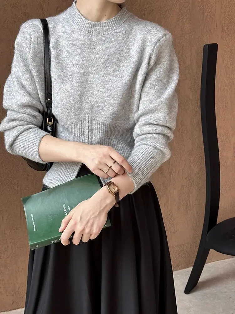 

Sweaters Jumpers Pullovers Woman Pack Comfy Illusion Two-Pieces BF Y2K Lady OL Work Professional Business Meeting Commute Fall