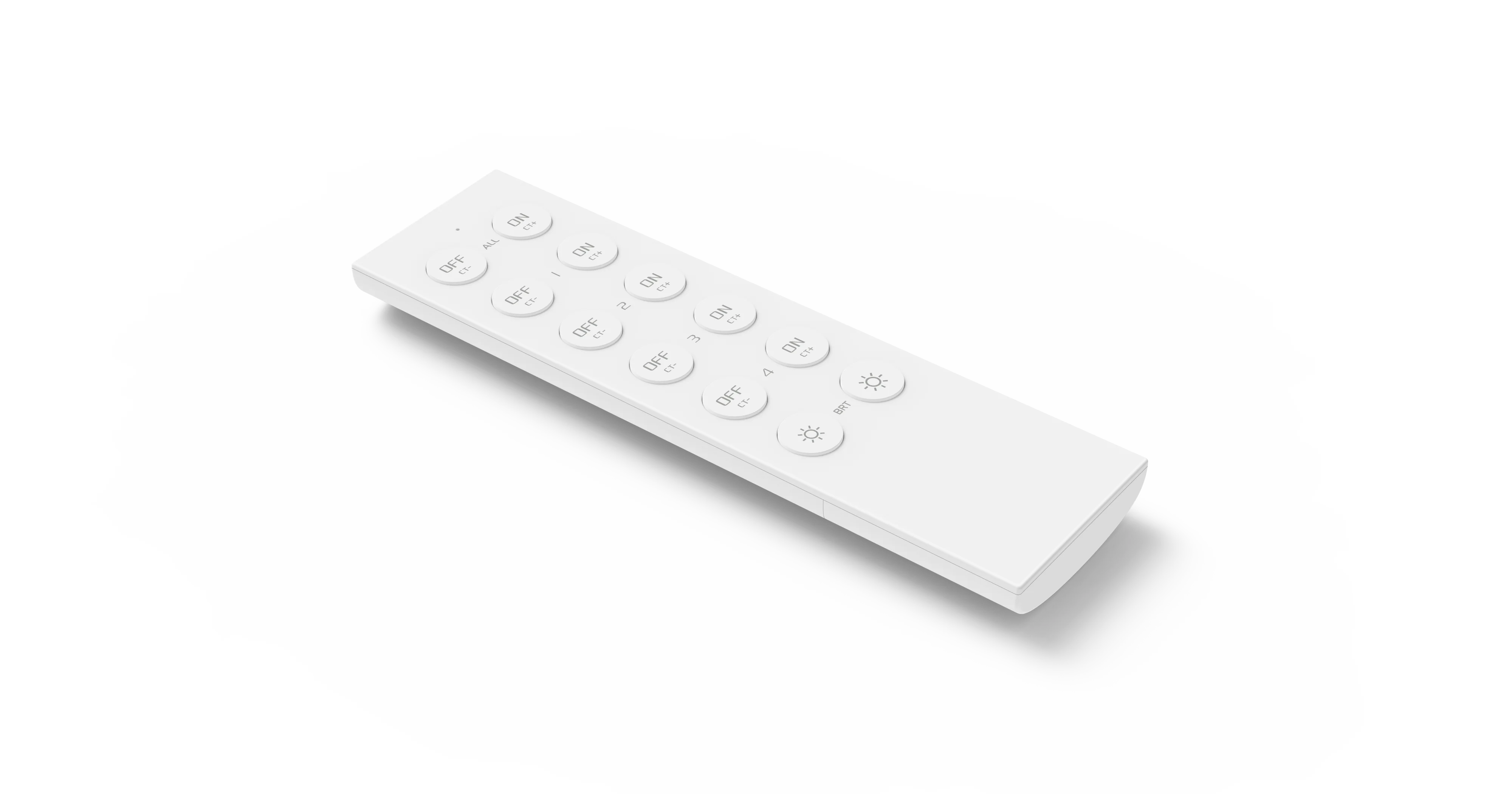 Colour Temperature Remote Control, 2.4GHz RF Remote Control, LED Wireless 4-Zone, Suitable for 3Vdc Domestic Remote Controls