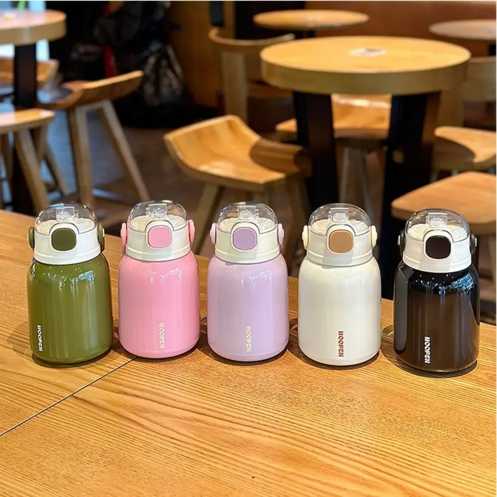 

Stainless Steel Hand-held Thermos Cup Insulated Leak Proof Large Capacity Vacuum Flask Portable Keeps Cold and Heat