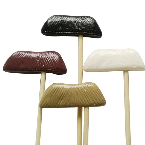 

Funny Beard Mustache Lips Photo Props on Stick Exaggerated Colorful Handmade Eco-Friendly Photo Booth Posing Props for Wedding