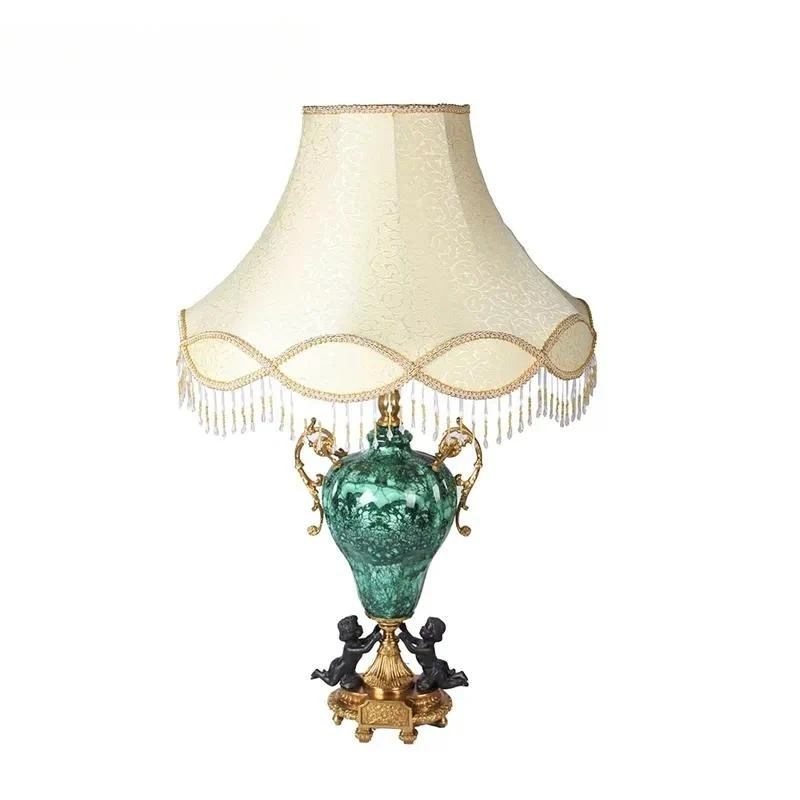 Exquisite marble table lamp, room decoration, dining table furniture, home improvement, accent, modern style