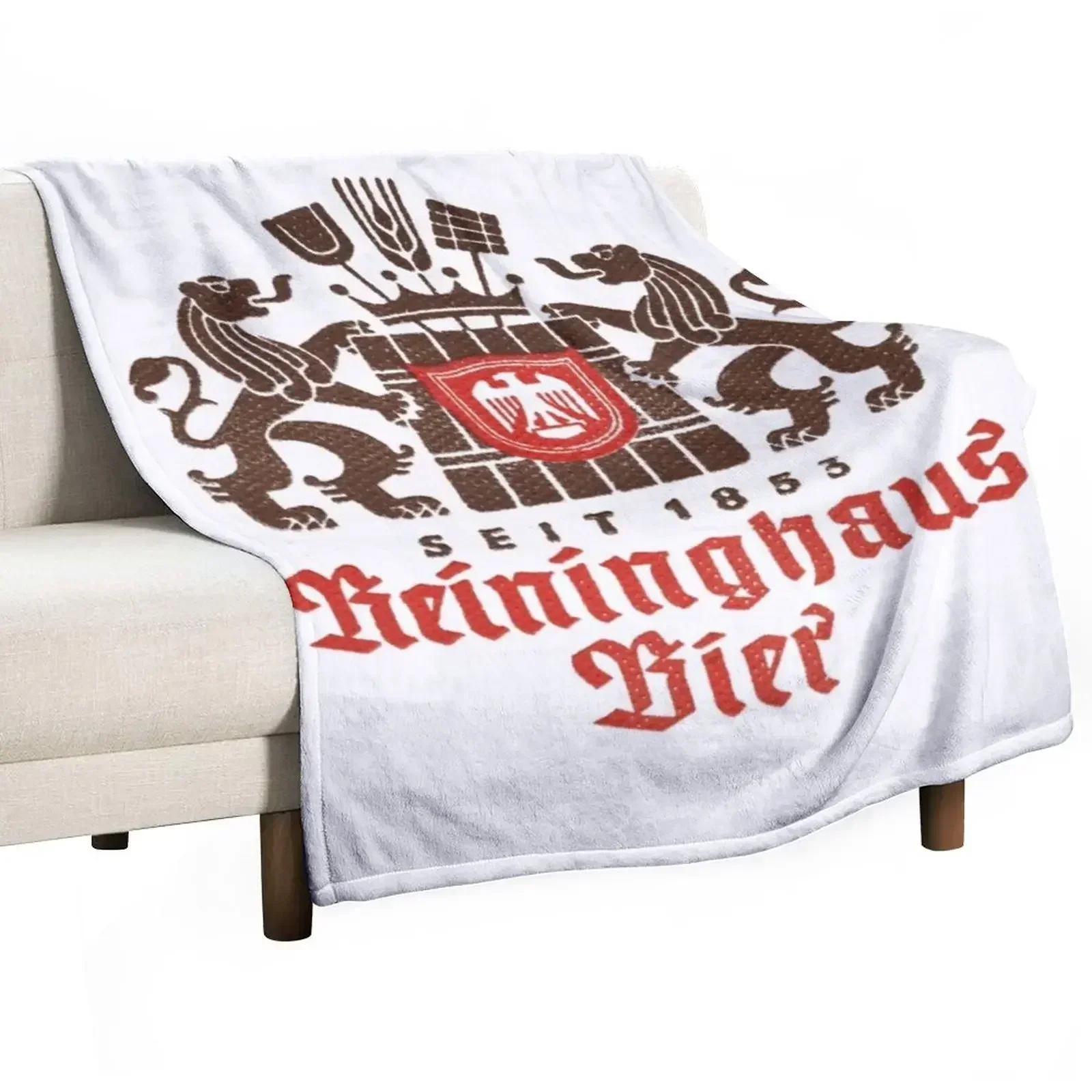 Reininghaus Bier Throw Blanket Travel bed plaid Blankets For Sofas Soft Plaid Blankets