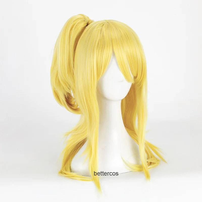 

Fairy tail Lucy Hatphilia wig body plus ponytail blonde cospay wig