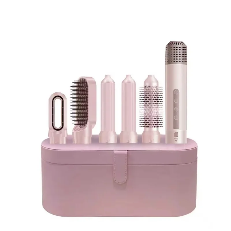 

5 1 Hair dryer Curling iron set Professional 1000W plastic household hair straightener Curling iron Electric comb Hair tool