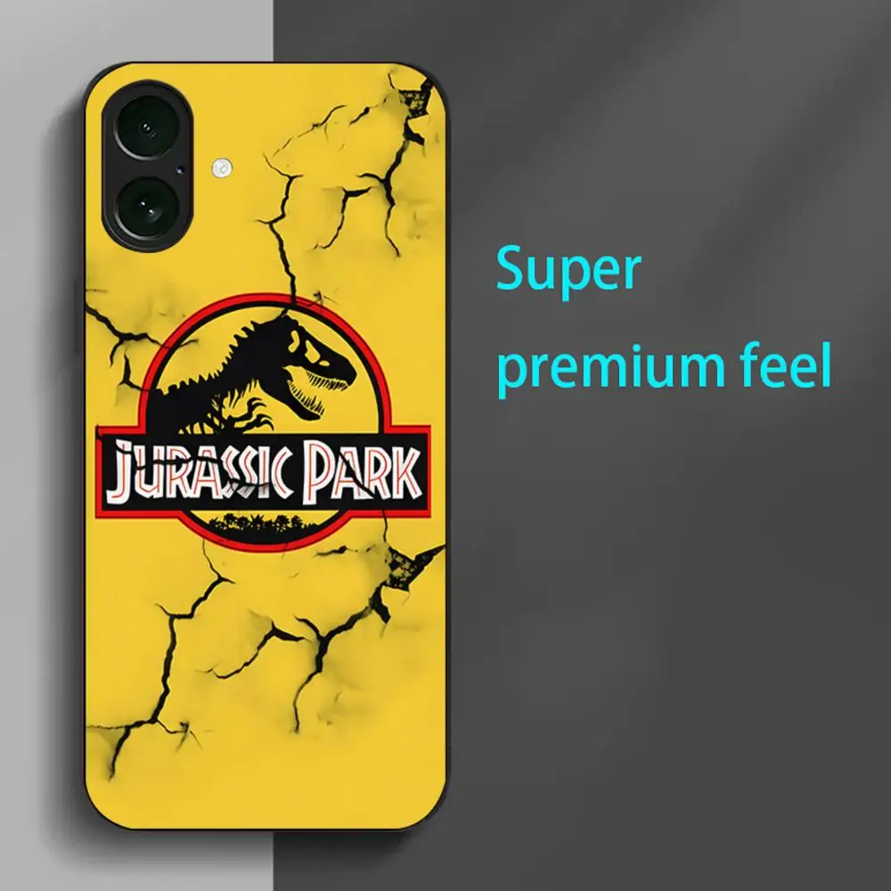 Coque de téléphone Cool j-jurassic Park, étui souple noir antichoc pour iPhone 16 15 14 13 12 11 X XR XS 8 Plus Mini Pro Max