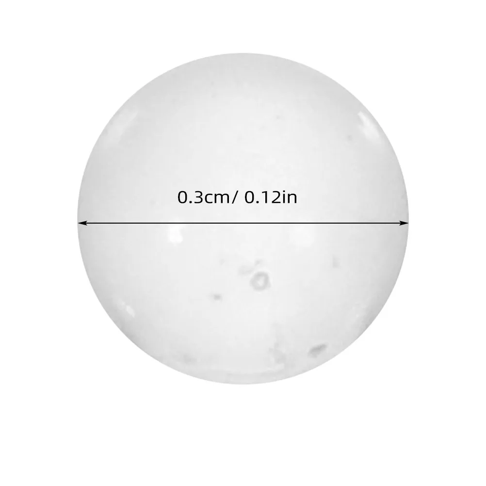 2000Pcs Mini Glass Ball Transparent Glass Sphere Small Size High Durability Smooth Surface for Chemical Laboratory