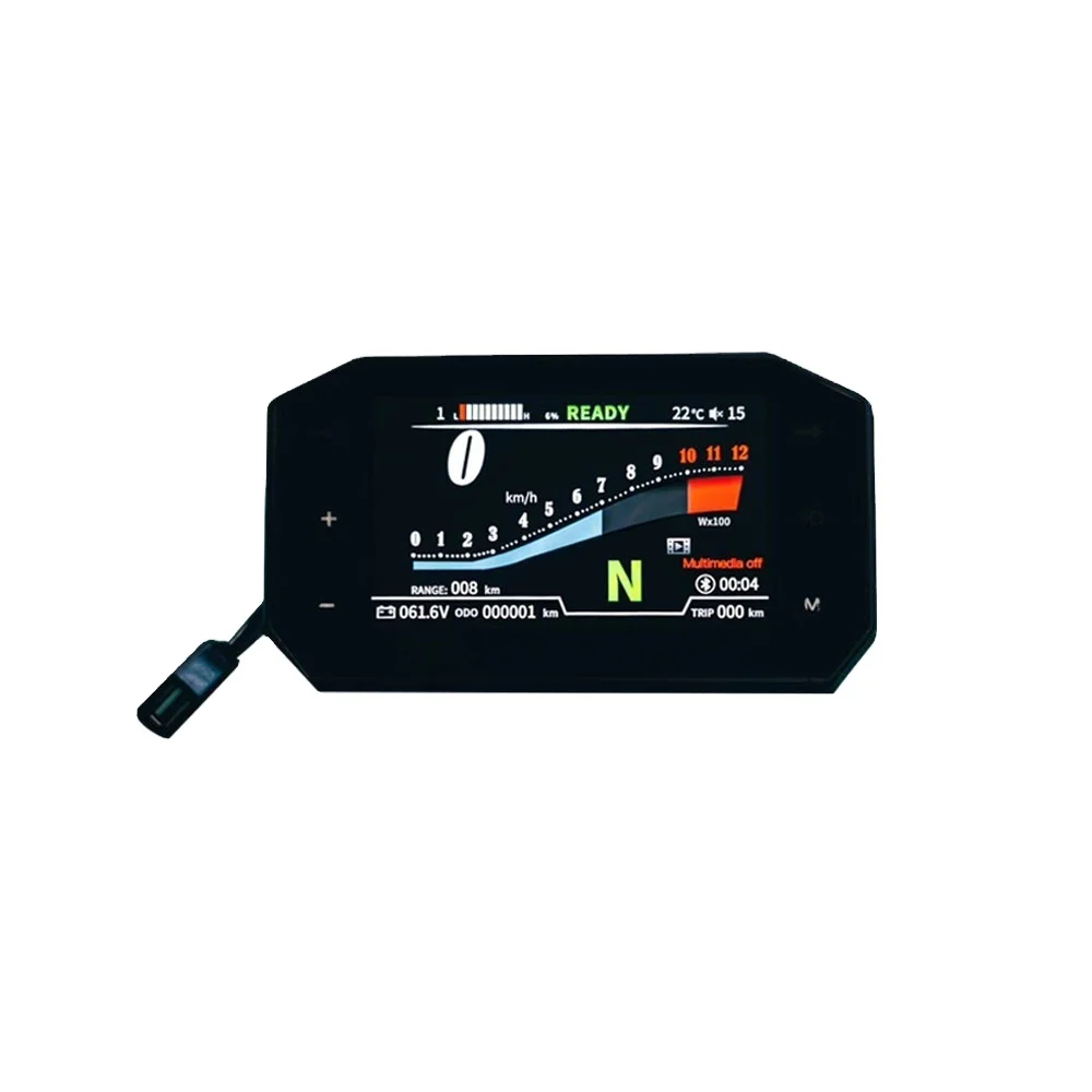 2026 Hot Selling SIAECOSYS SCJ5066-1 Electric Motorcycle Far Driver Controller Display 5inch Color TFT Speedometer