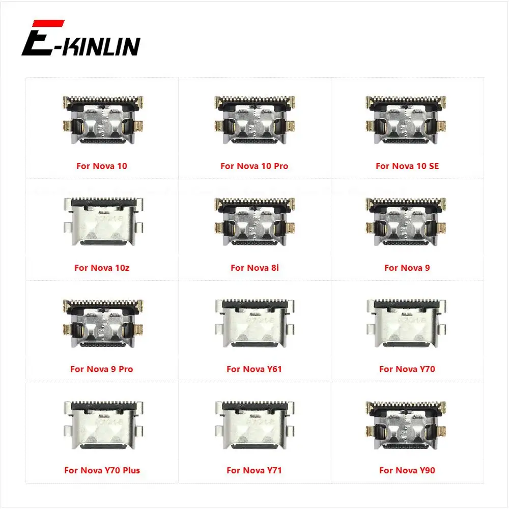 

Разъем Micro USB типа C, зарядный порт, зарядная док-станция для HuaWei Nova 10 10z 9 8i Y61 Y70 Y71 Y90 Pro Plus SE