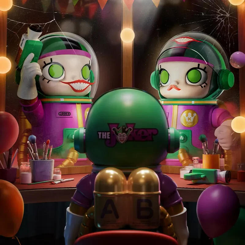 

POP MART MEGA SPACE MOLLY 400% JOKER Series Mystery Box Подлинная глухая коробка Guess Toys Сумка Орнамент Статуэтки Домашний декор Настольный компьютер