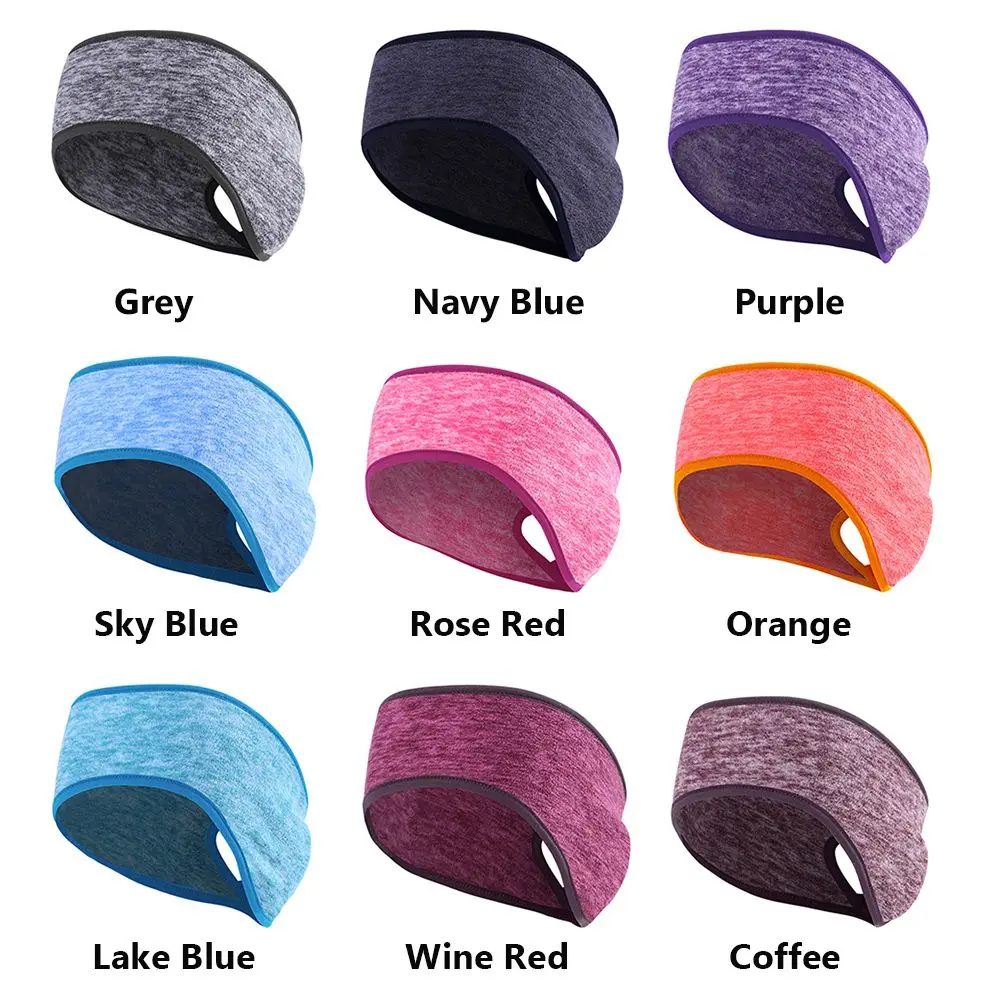 1pcs Hair Bands Women Girls Fleece Ear Cover Winter Sweatband Ear Warmer Ponytail Headband Running Headband