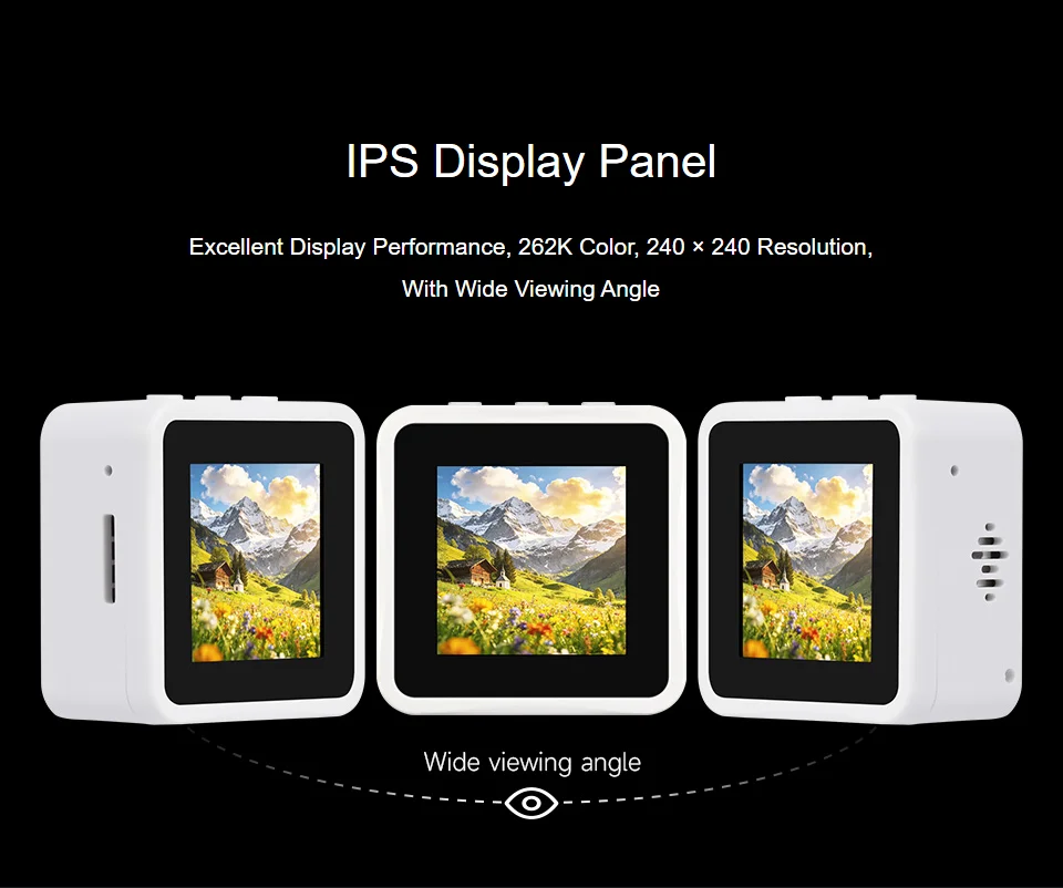 ESP32-S3 1.54inch LCD Display Development Board,240×240 Resolution,262K Color, Supports Dual Microphones, 2.4GHz Wi-Fi And BLE 5