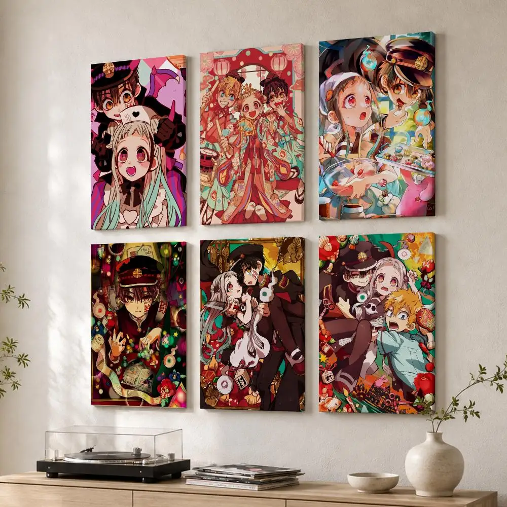 J-Jibaku Shonen Hanako-kun Framed Wall Painting Wood Framed Wall Art Print For Bedroom Living Room Hallway Office Home Decor
