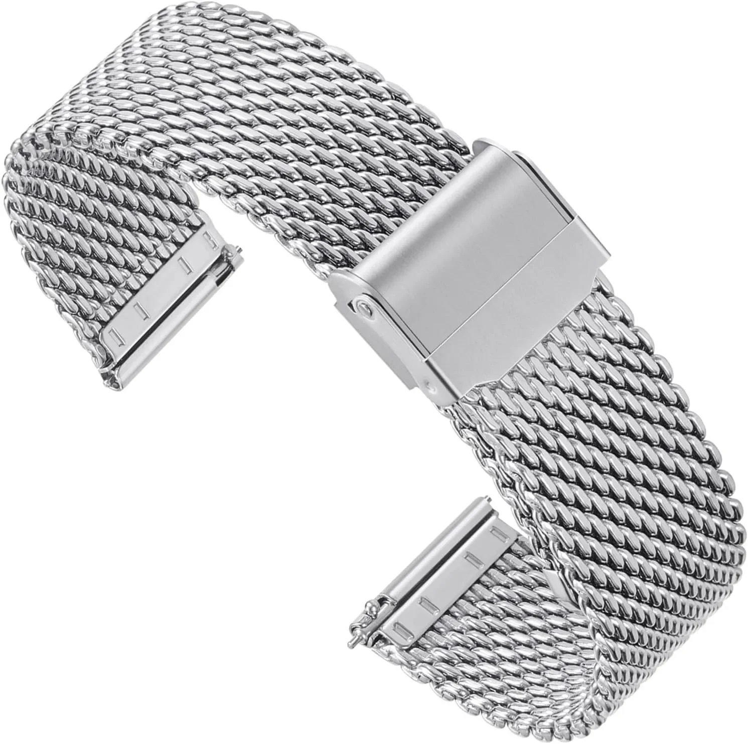 1,0 mm Milanese Mesh Armband Edelstahl Shark Mesh Uhrenarmband 18 mm 20 mm 22 mm 24 mm Schnellverschluss-Armbänder für Seiko-Gürtel