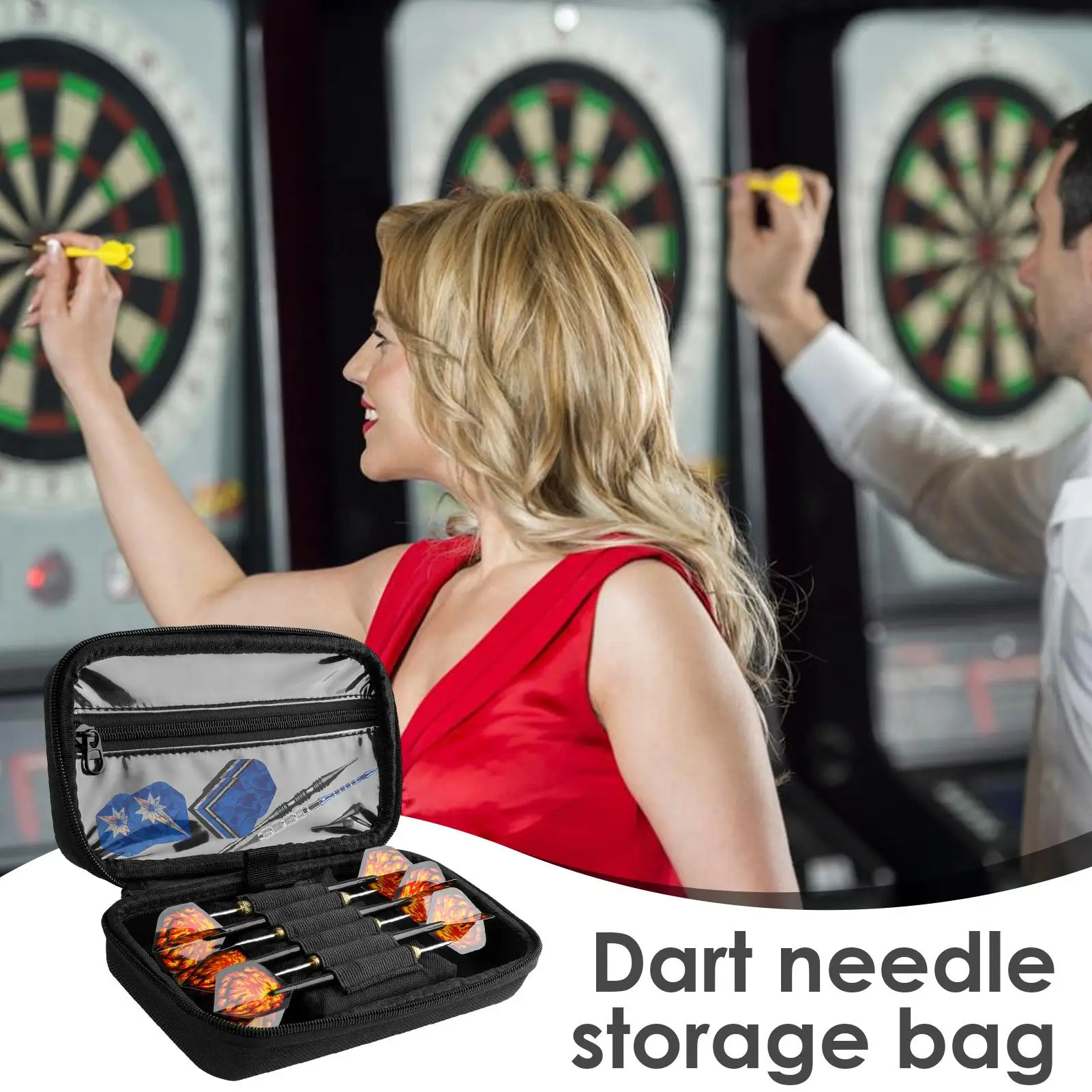 

Чехлы для переноски дартса Коробка для хранения дартс из ЭВА Многоцелевой чехол для хранения дротиков Портативный защитный чехол для дартс (только коробка) ﻿