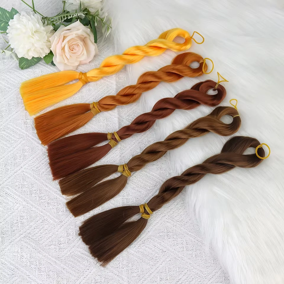 Milk Silk Doll Hair BJD/SD 60CM Doll Wig Reboot the transplant material 1/3 1/4 1/6 Babi Rebirth Doll Ball Joint Doll Hair