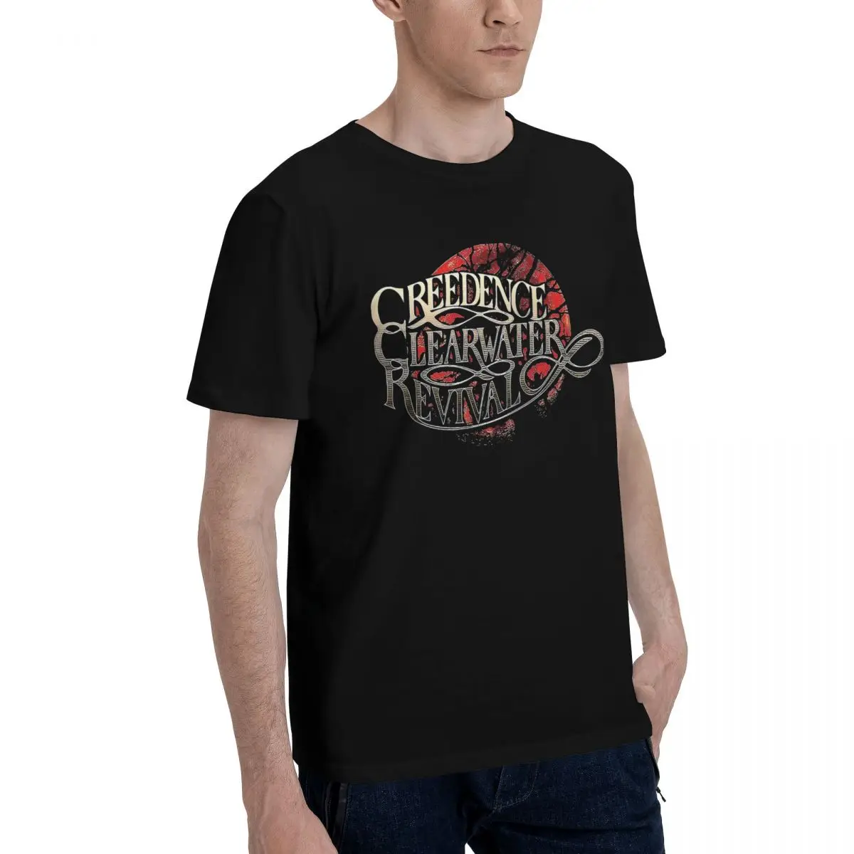 Sports Creedence Clearwater Revival Logo T-shirts Title Graphic Top quality Home Eur Size