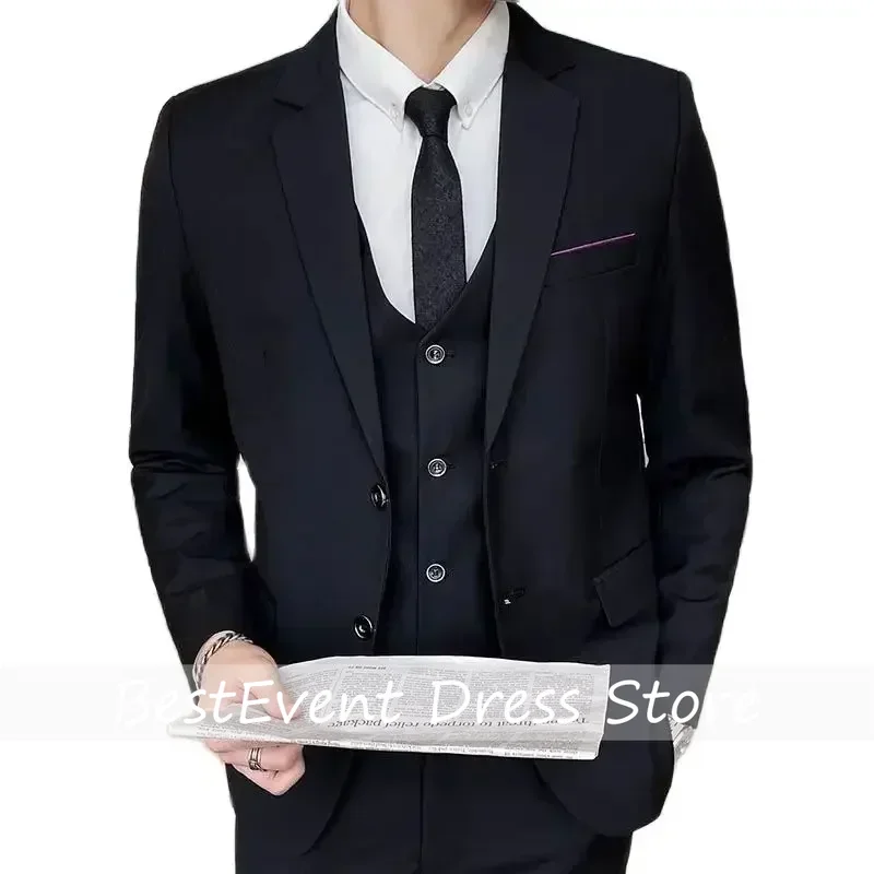 SuitMen's Fashion Casual Outdoor Gentleman Business Wedding Formal Dress British Style Wedding Suits Customized
