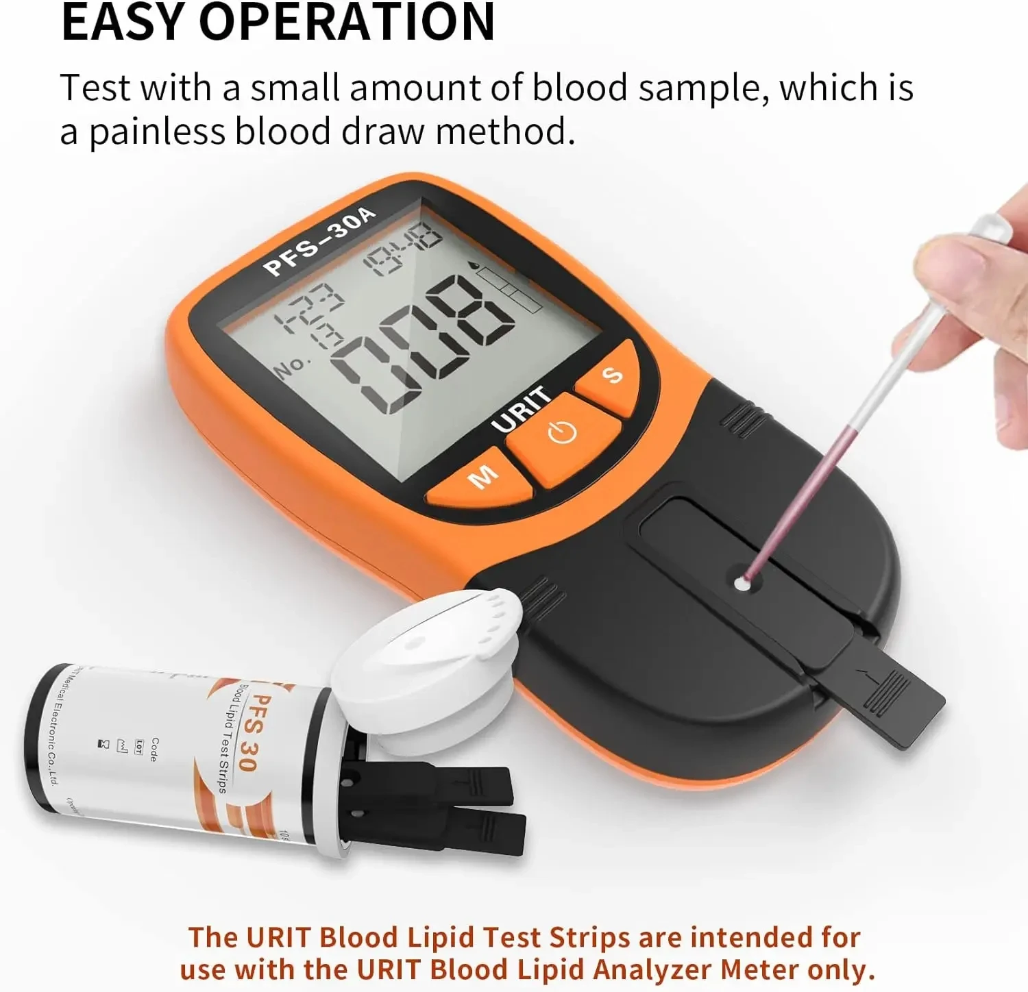 The Blood Lipid Detector Is Equipped With 10 Cholesterol Detection Strips For Rapid Detection of Blood Lipids