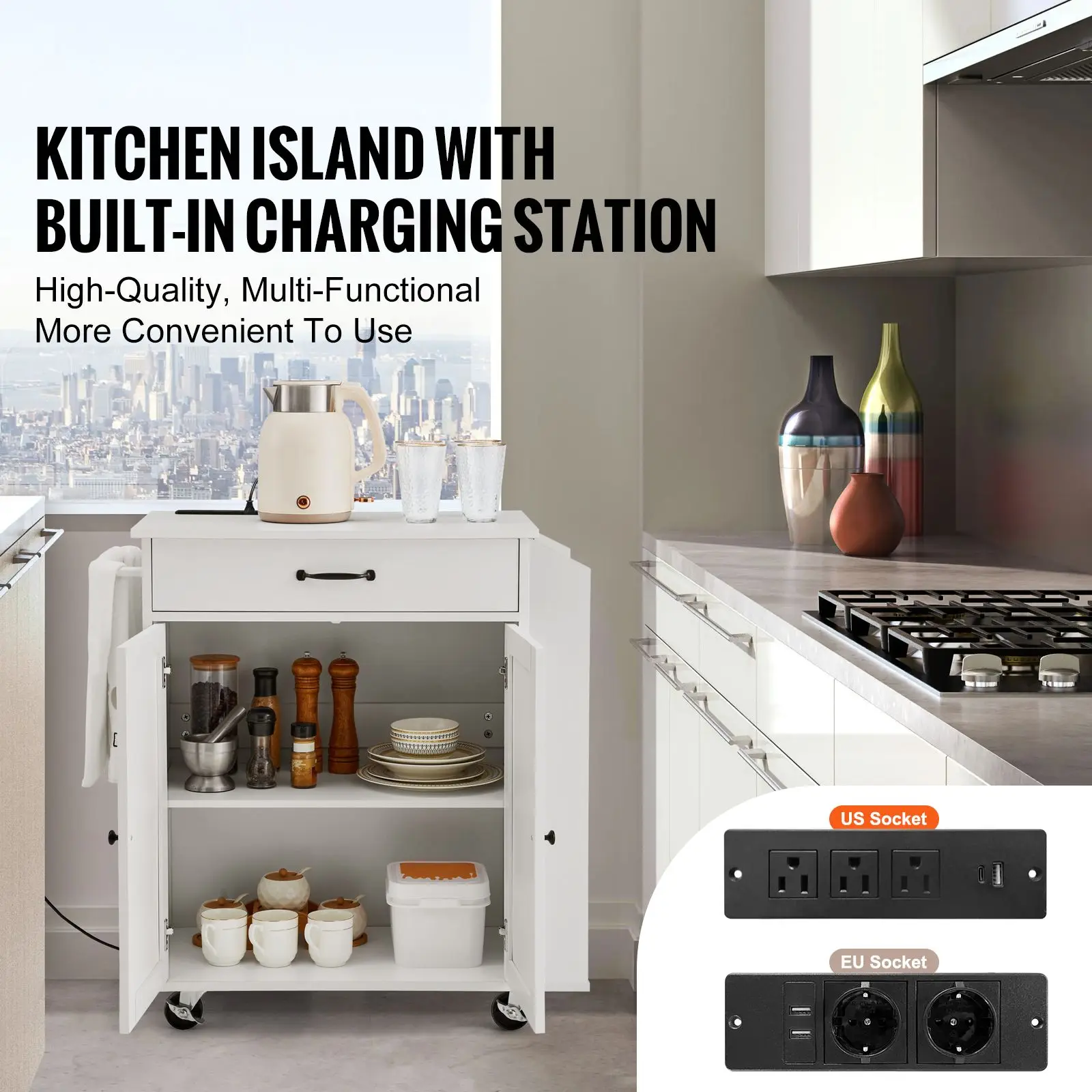 Kitchen Island Cart, 32