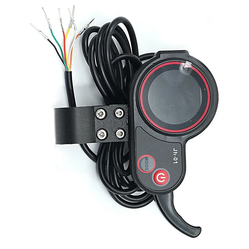 1 Piece LED Display With Accelerator To Display Speed And Mileage Electric Scooter JH-01 Long-Term Meter Black Plastic+Metal