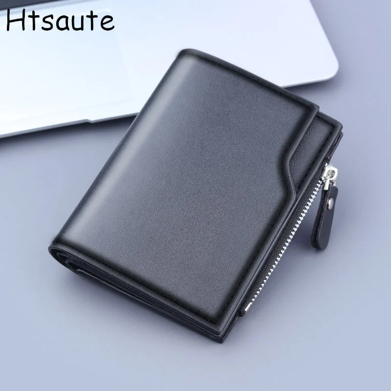 أزياء الرجال المدمجة البريدي بو الجلود المحفظة المواد نمط الأعمال مقطع قصير محفظة الساخن Saling محافظ bolasa محفظة نسائية للعملات المعدنية #1
