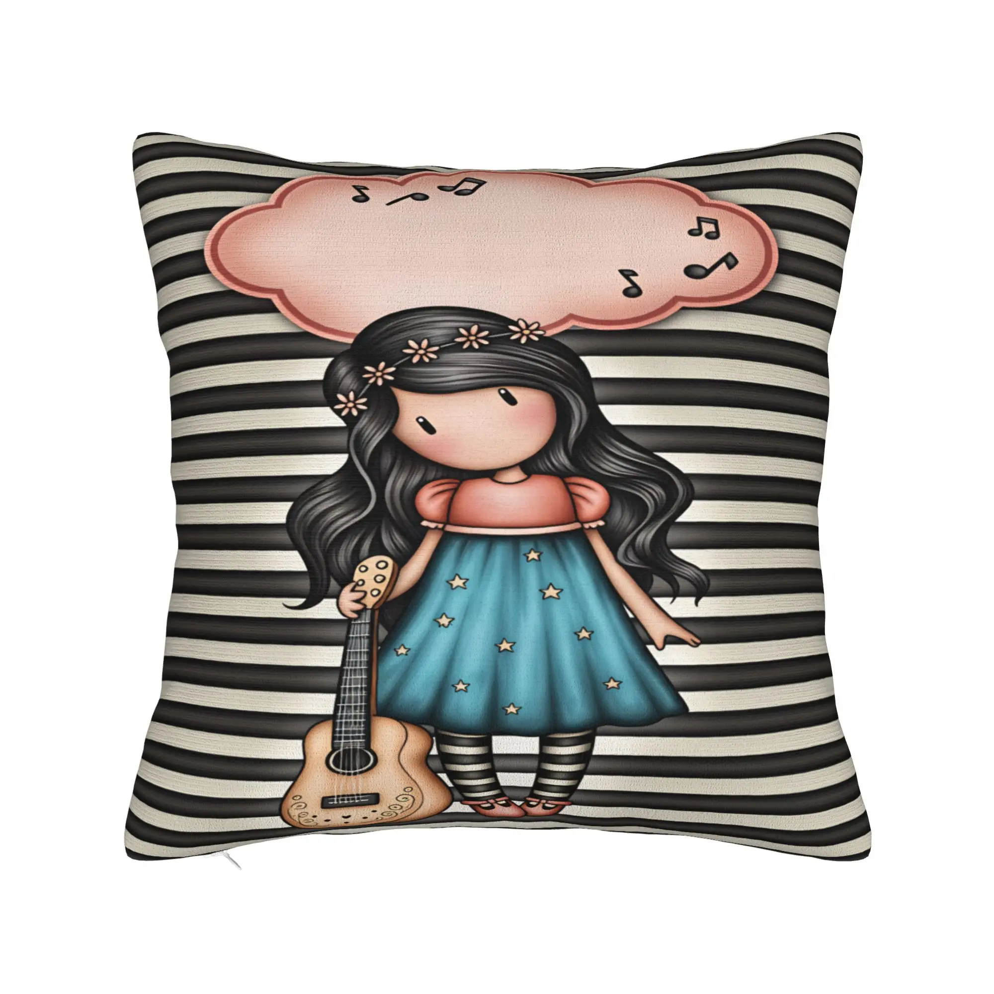 Cartoon Girl Santoro Gorjuss Pillow Case  Funny Pillow Cover Comfy Pillowcases For Sofa Car Home Decor