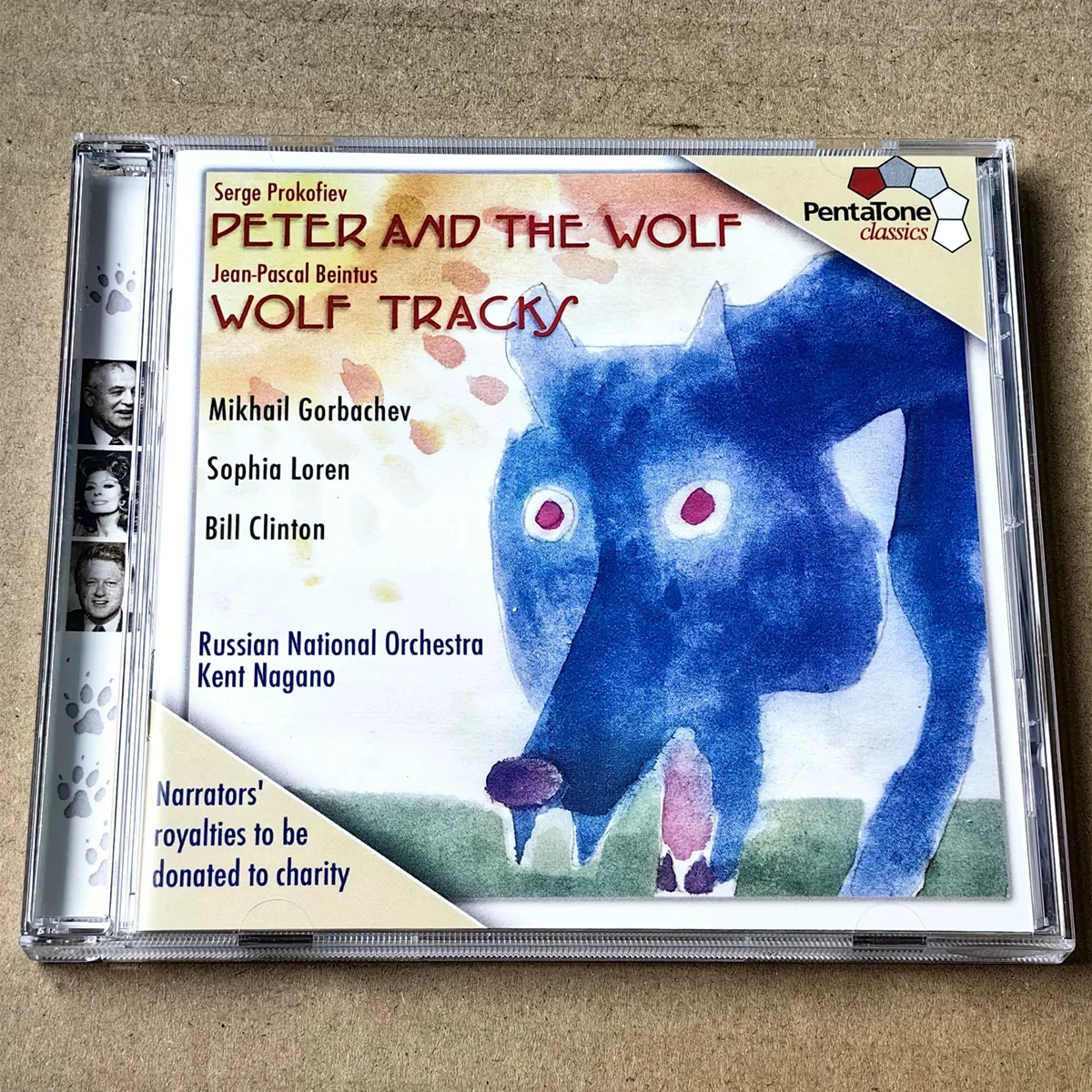 

Classic Sergei Prokofiev Music CD Peter And The Wolf Album Wolf Tracks Music Record Cosplay Walkman Soundtracks Box Party Music