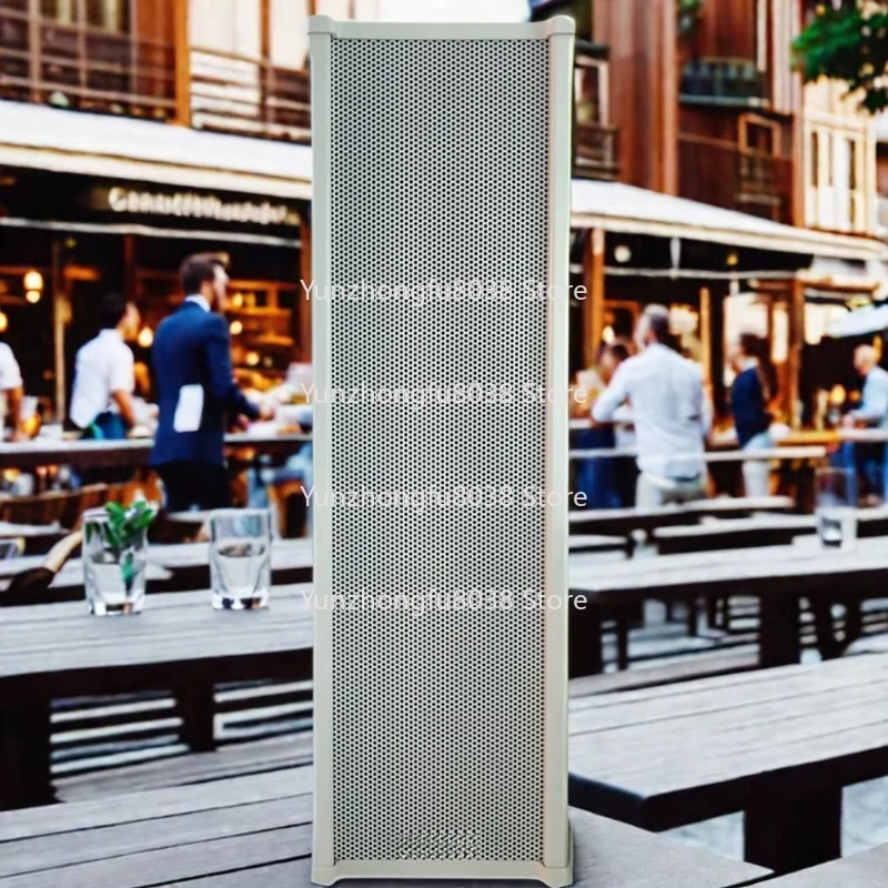 Outdoor Cylindrical Speaker White/champagne Output Power 30-120W, Speaker Unit 4 Inches 8 Inches