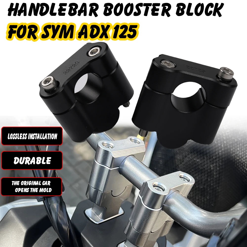 For SYM ADX 125 ADX125 Motorcycle Handle Bar Riser Clamp Extend Handlebar Heightening Move Back