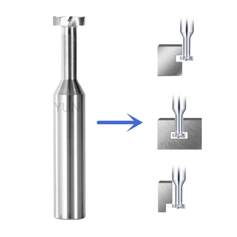HRC55 CNC Carbide Tungsten Steel T-slot Milling Cutter Steel And Aluminum Milling Cutter CNC Tool T Type Milling Cutter