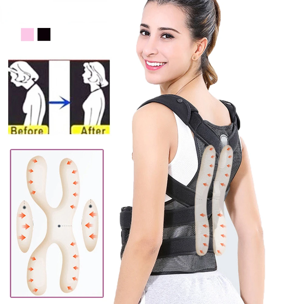 

1Set Inflatable Back Brace Posture Corrector,Back Lumbar Adjustable Support Shoulder Posture Support for Improve Posture Provide