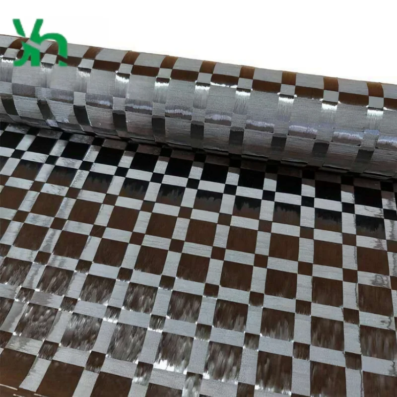 قماش منسوج عادي مستطيل بعرض 12 قيراط 200 جرام من ألياف الكربون - مادة ذات سطح أملس من درجة الفضاء للمركبات الصناعية #4