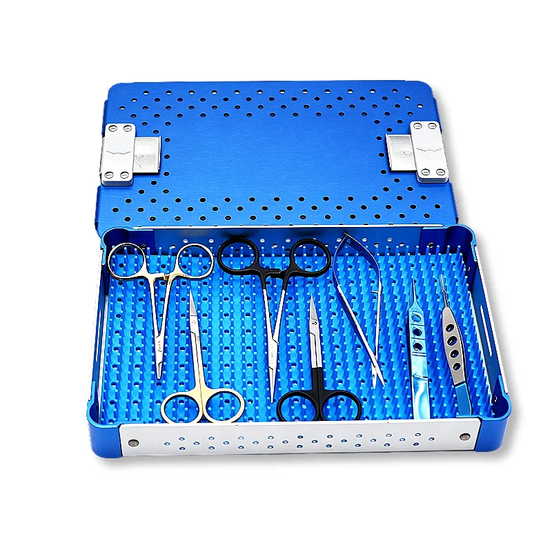 Single Layer Medical Sterilization Tray Aluminum Alloy Autoclave Box for Dental Surgical Instruments High Pressure Sterilizer view 3