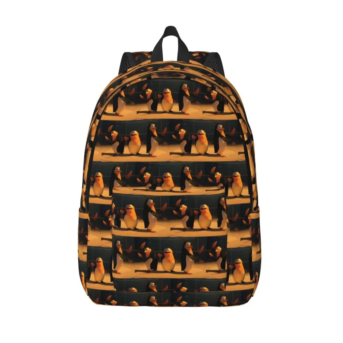 Поза пингвины Мадагаскара, студенческий рюкзак, школьная сумка, походный дорожный рюкзак для мужчин и женщин, модная сумка для книг, сумки на плечо